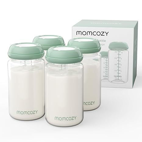 PureKeep 180ml capacity milk storage bottle with volume markings