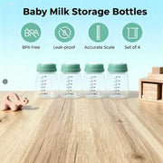 PureKeep bottles stored in freezer for breast milk stash