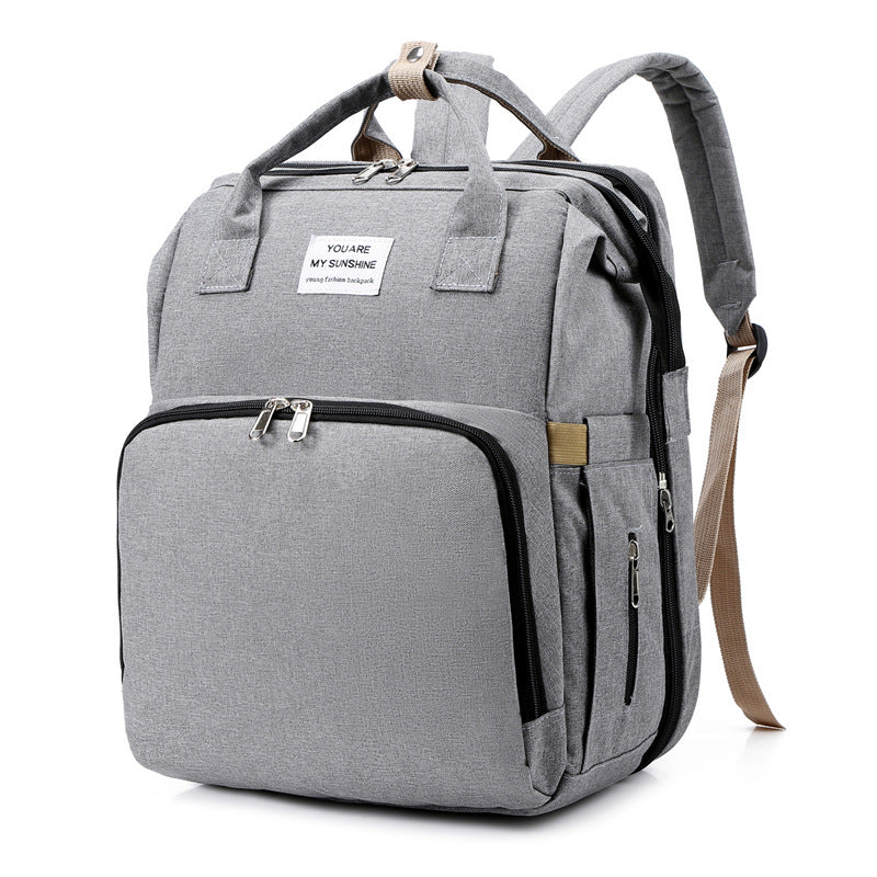 CarryAll mummy tote bag quality zipper and stitching close-up
